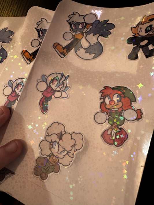 IDW Sonic Heroes! (Sticker Sheet)