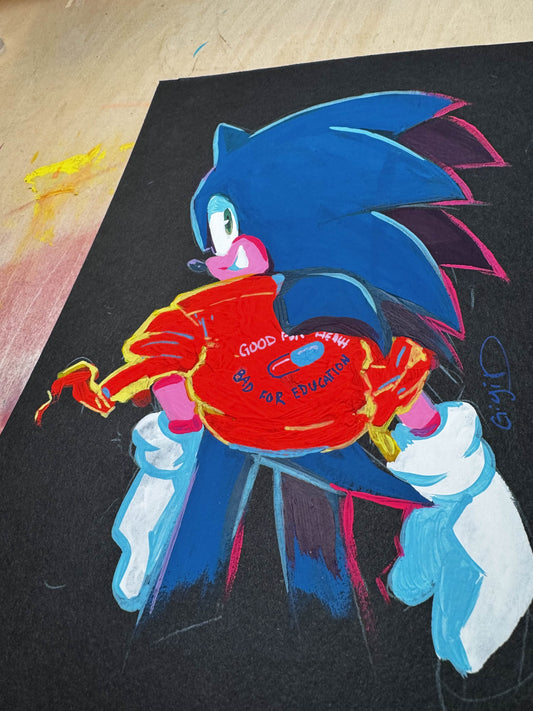 SONIC THE HEDGEHOG PAINTING (AKIRA)