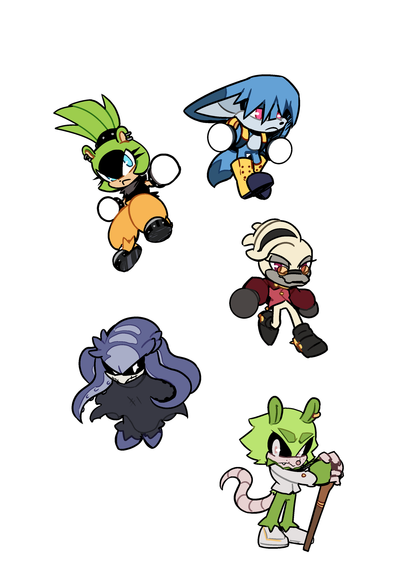 IDW Sonic Villains! (Sticker Sheet)