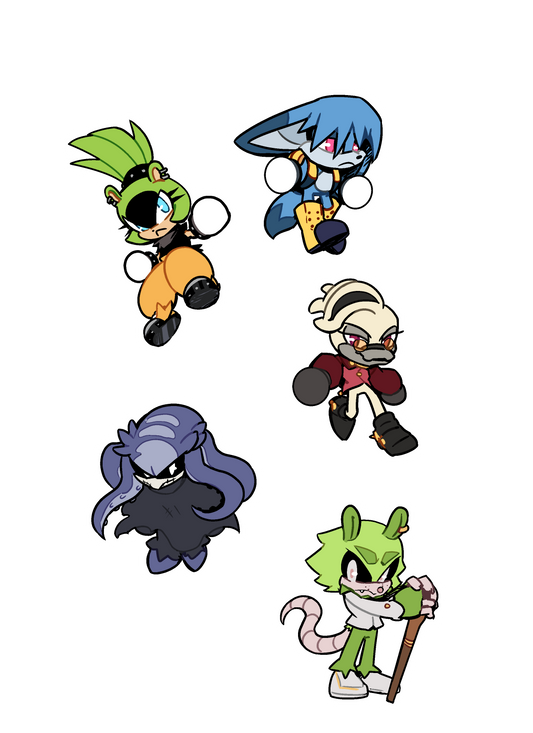 IDW Sonic Villains! (Sticker Sheet)