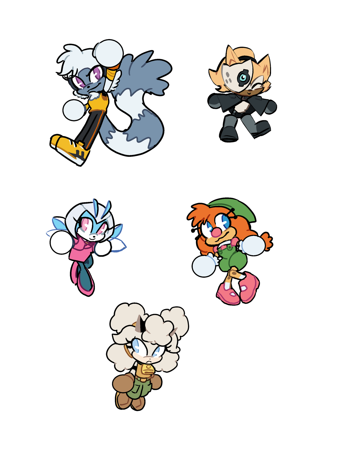 IDW Sonic Heroes! (Sticker Sheet)