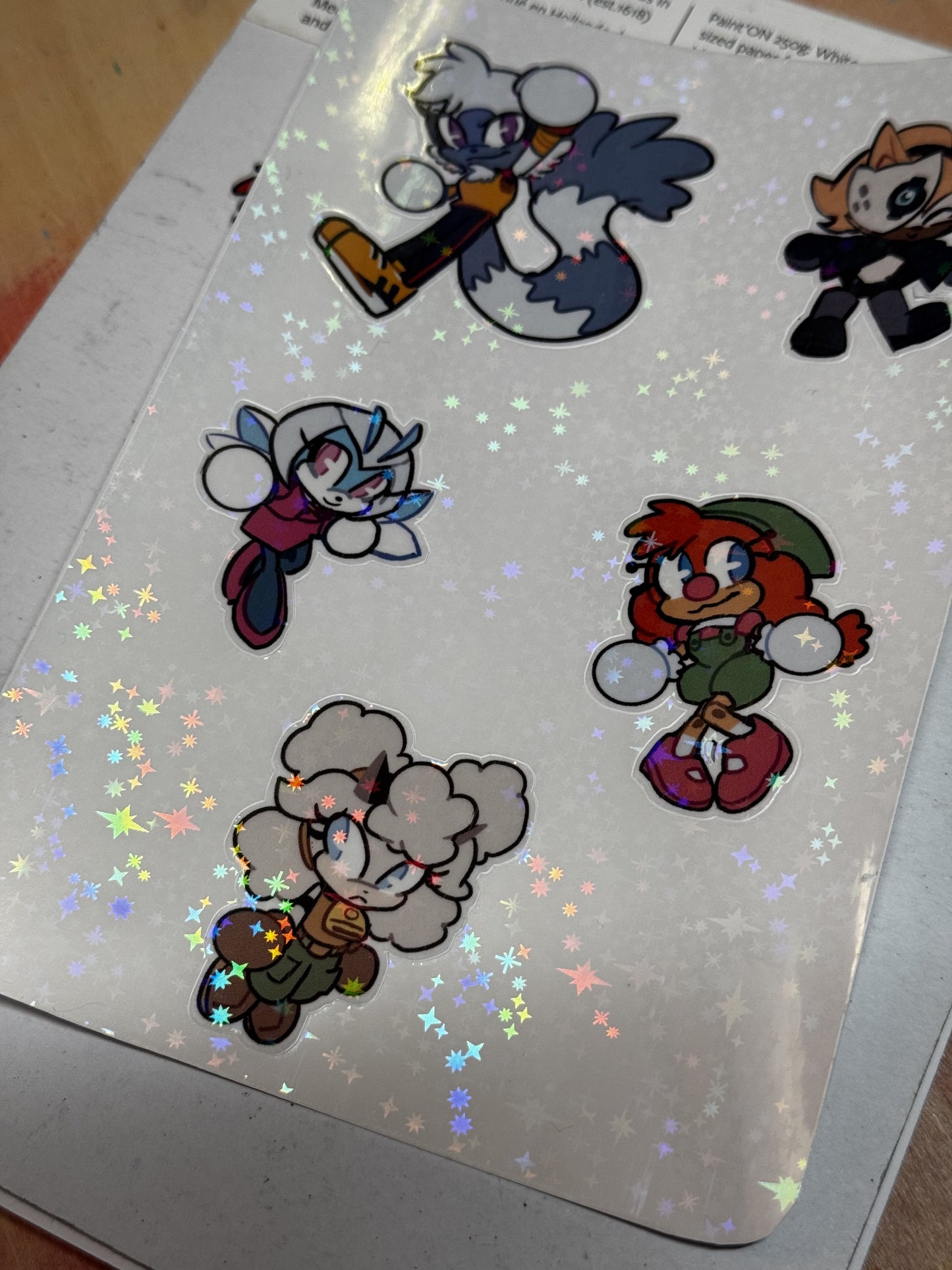 IDW Sonic Heroes! (Sticker Sheet)