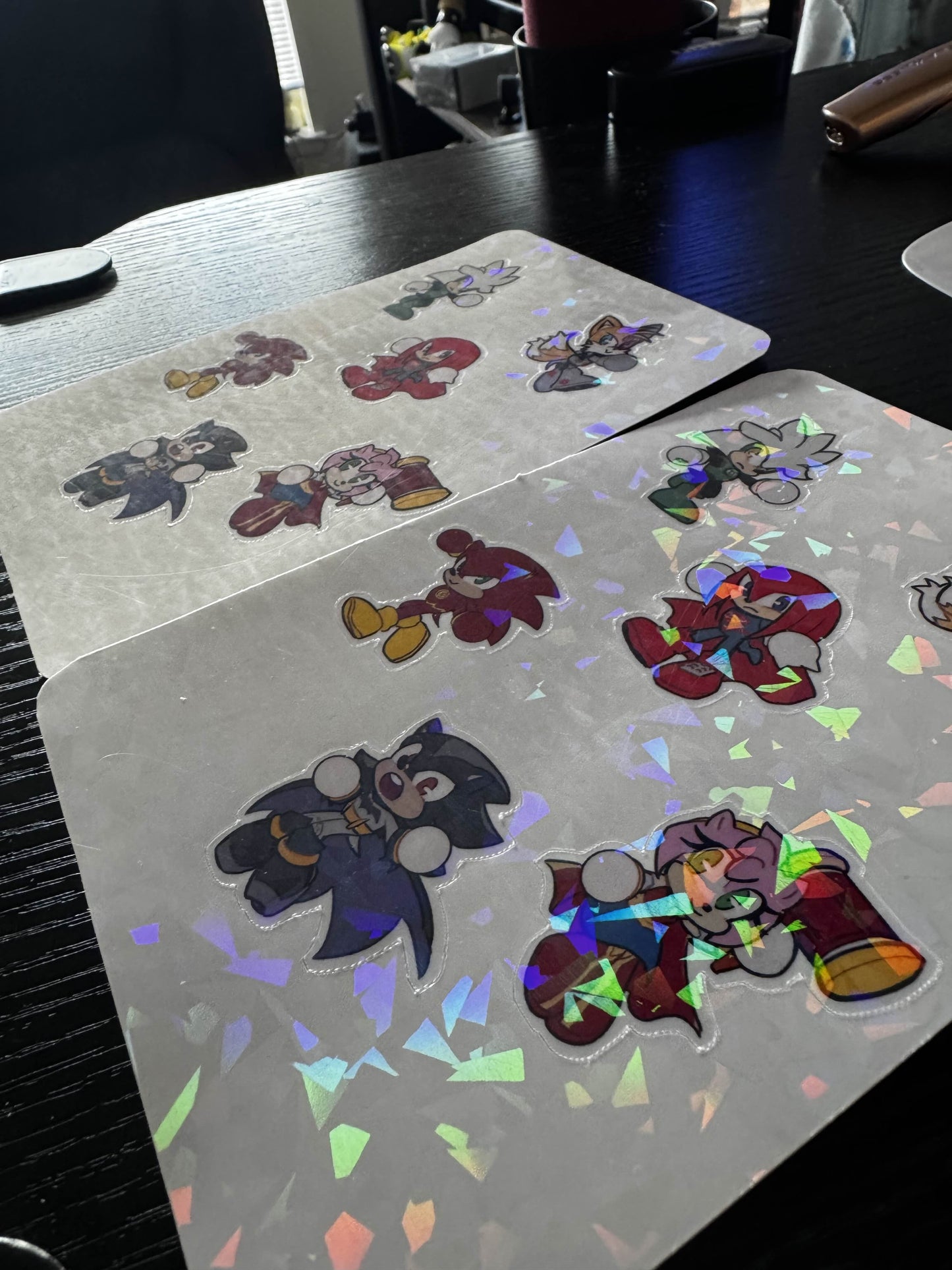 DC X SONIC CROSSOVER Sticker sheet