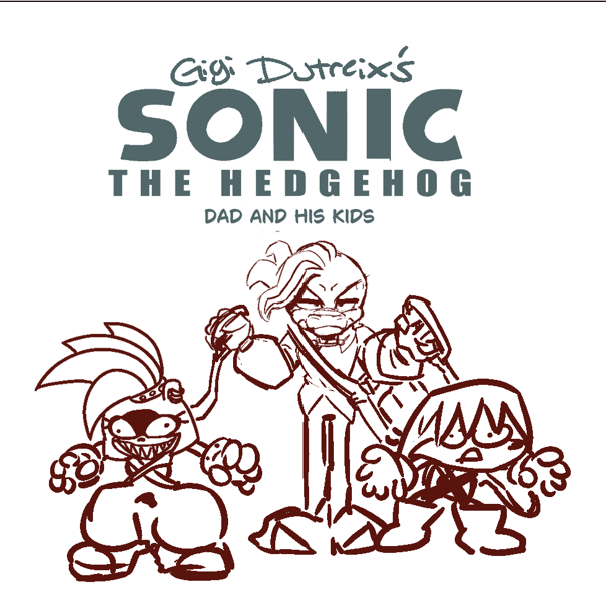 SONIC THE HEDGEHOG MINI COMIC: Dad and his Kids
